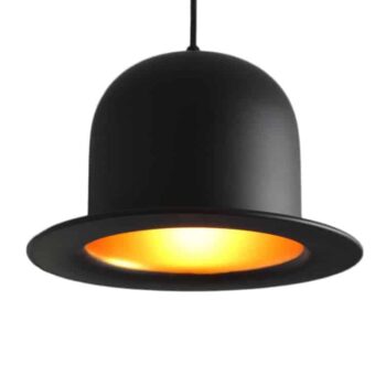 Zwarte Bolhoed Hanglamp