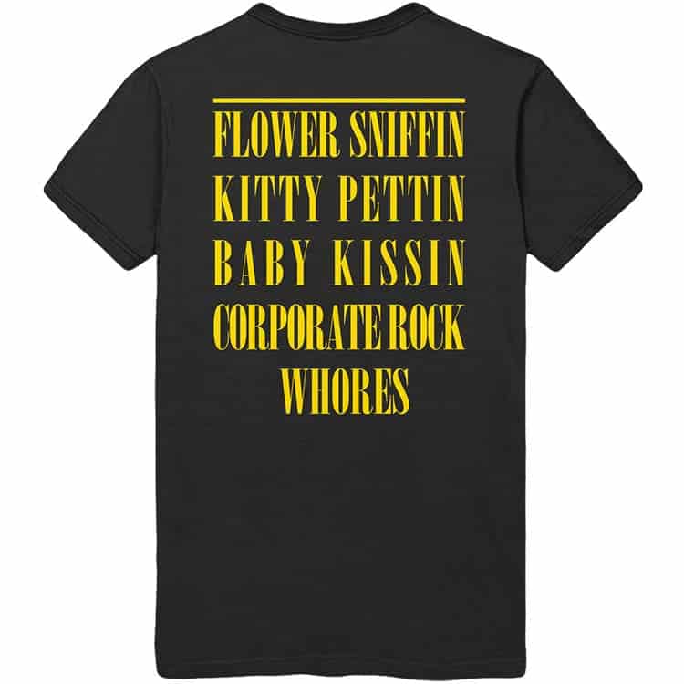 Nirvana shirt – Smiley with Back Print