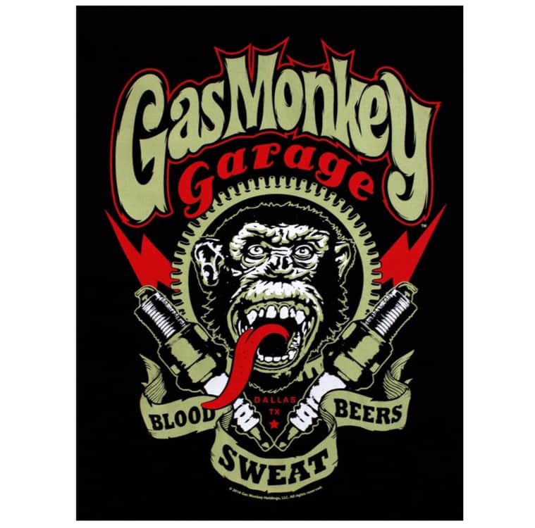 Gas Monkey kindershirt - Blood Sweat and Bears Red