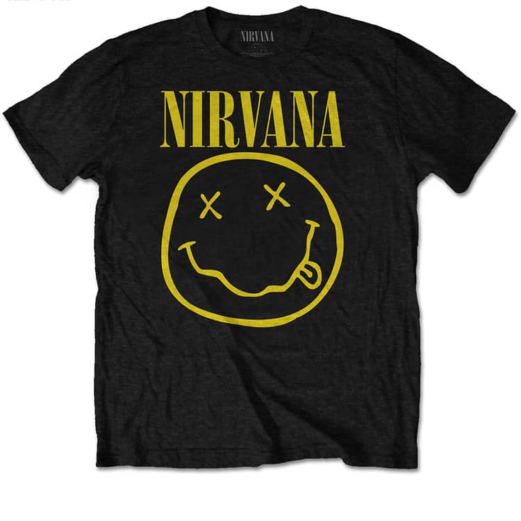 Nirvana kindershirt – Smiley logo