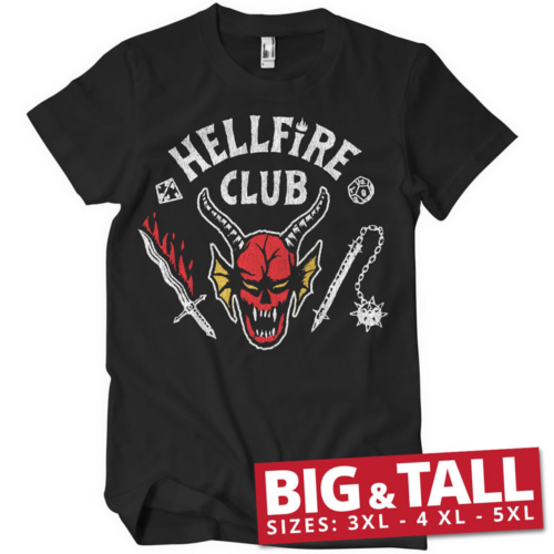 Stranger Things shirt – Hellfire Club (Plus Sizes)