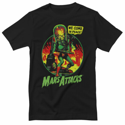 Mars Attacks shirt – We Come in Peace (Grote Maten)