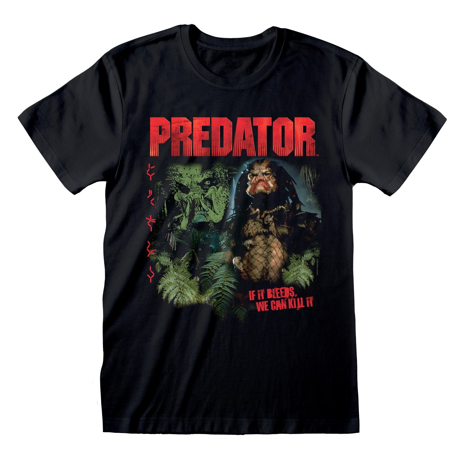 Predator Retro Montage T-Shirt – Unisex Zwart