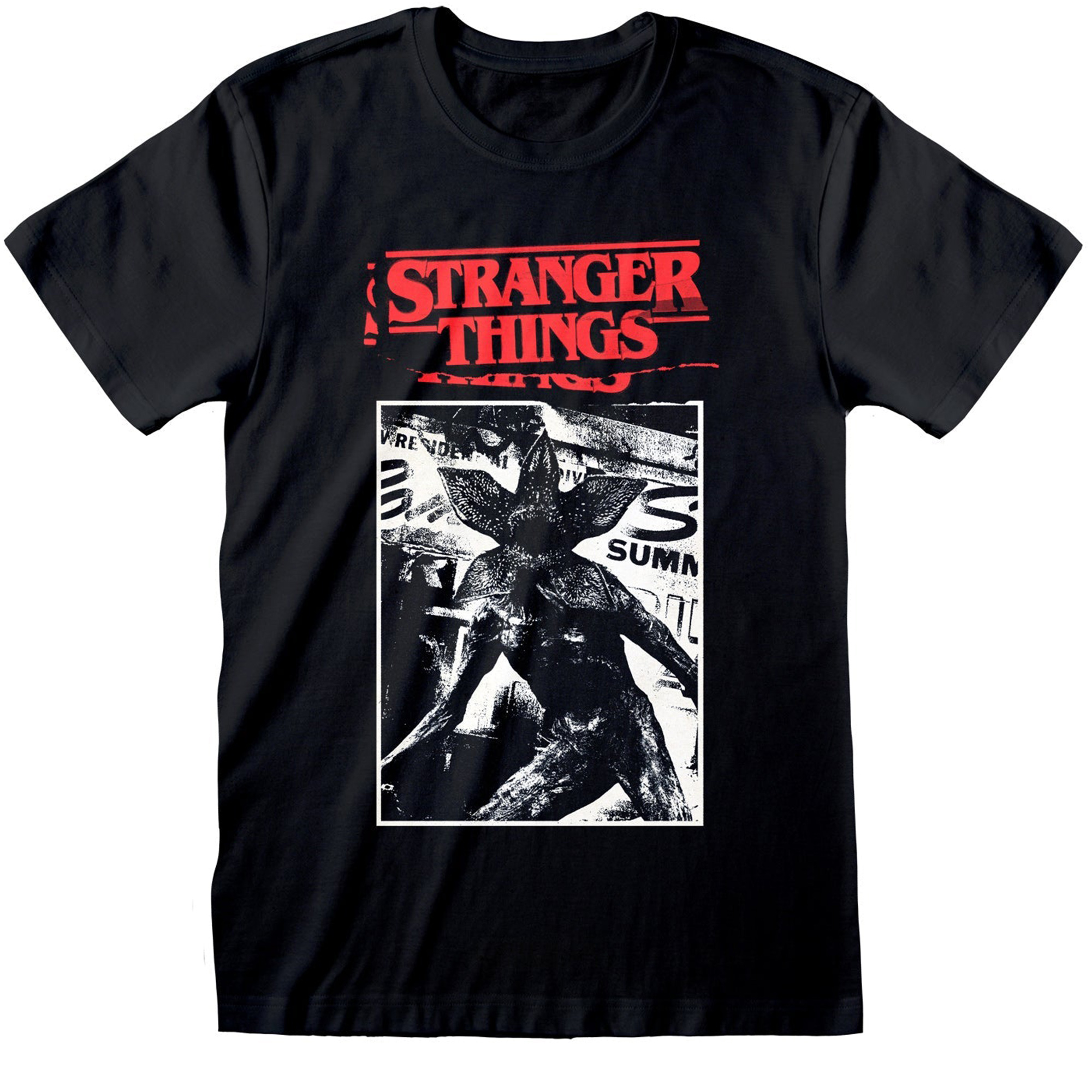 Stranger Things Demogorgon T-shirt – Zwart