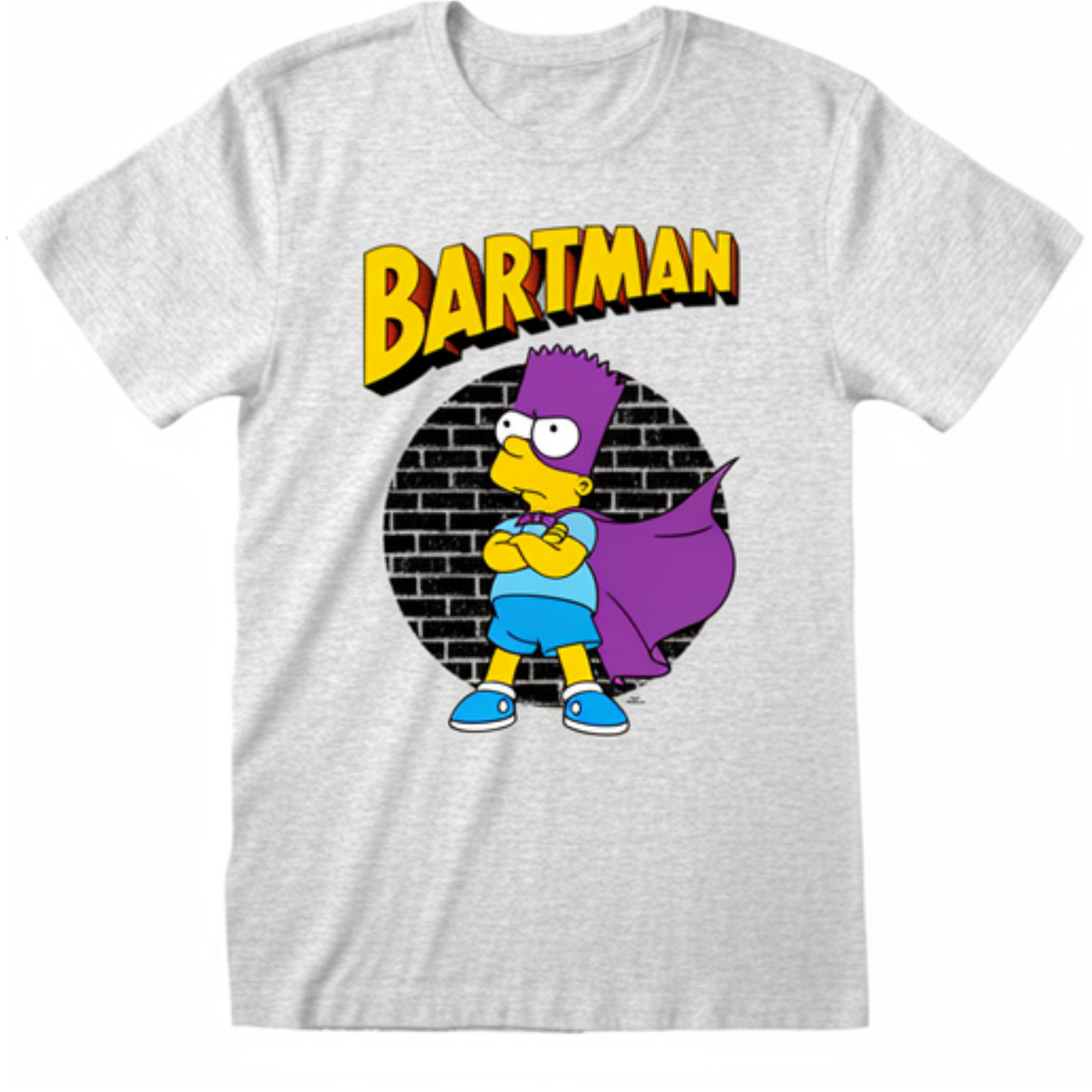 Simpsons-shirt-Bartman grijs