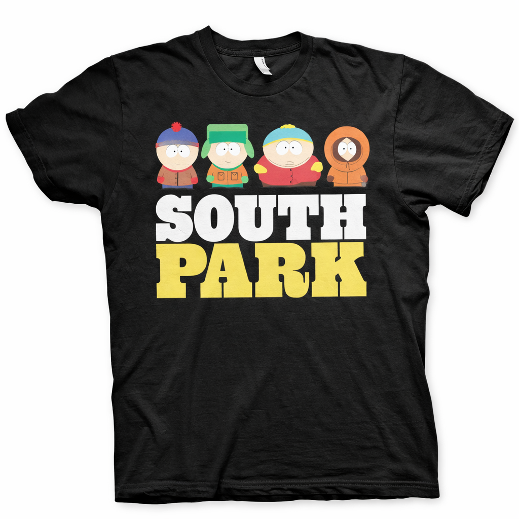 South Park Logo & Characters T-Shirt Zwart