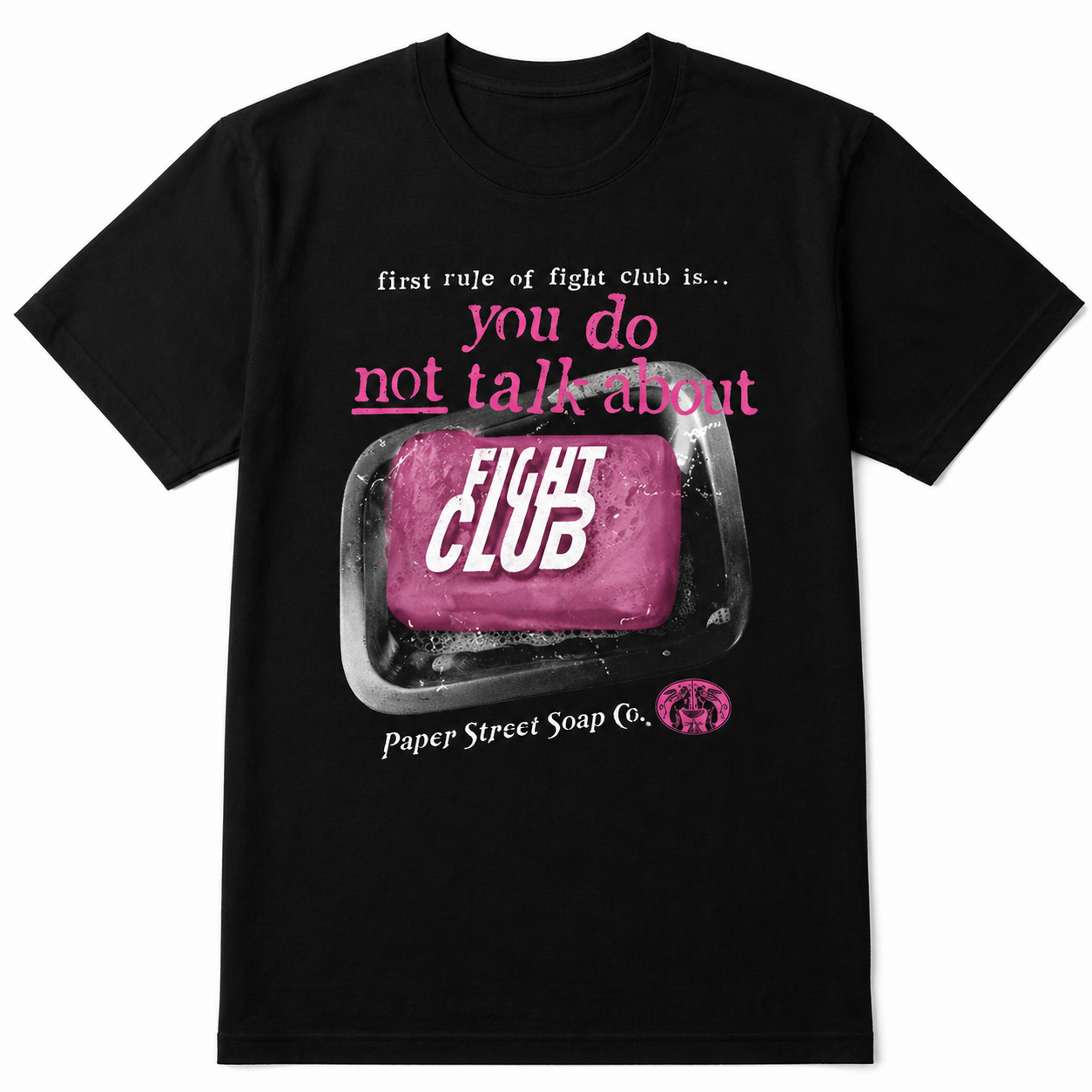 Fight Club Pink Soap T-shirt – First Rule Quote
