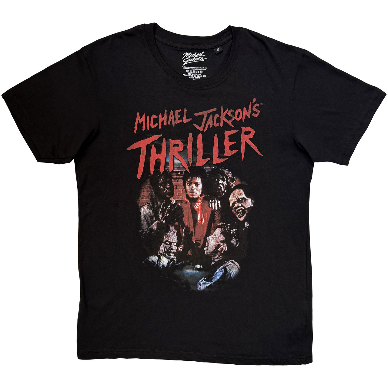Michael Jackson Thriller T-shirt – Zwart