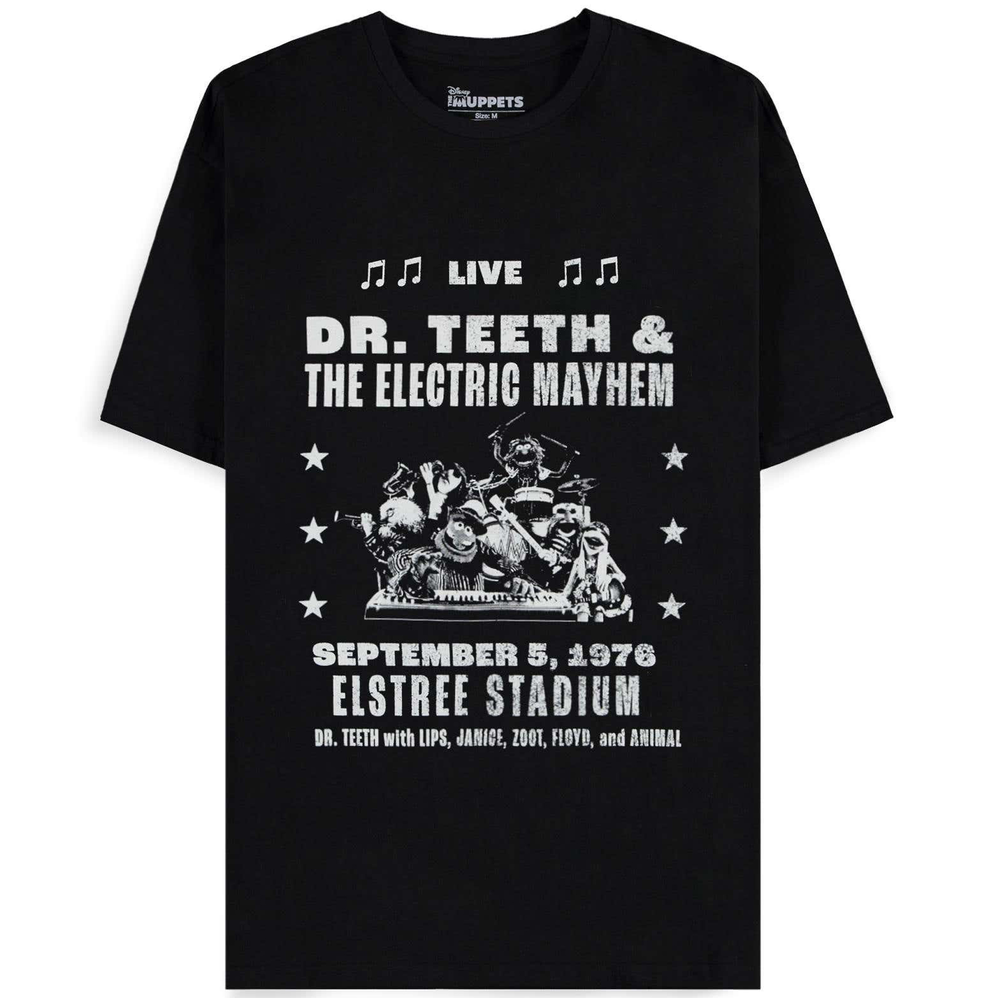 The Muppets – Dr. Teeth & The Electric Mayhem T-shirt – Zwart