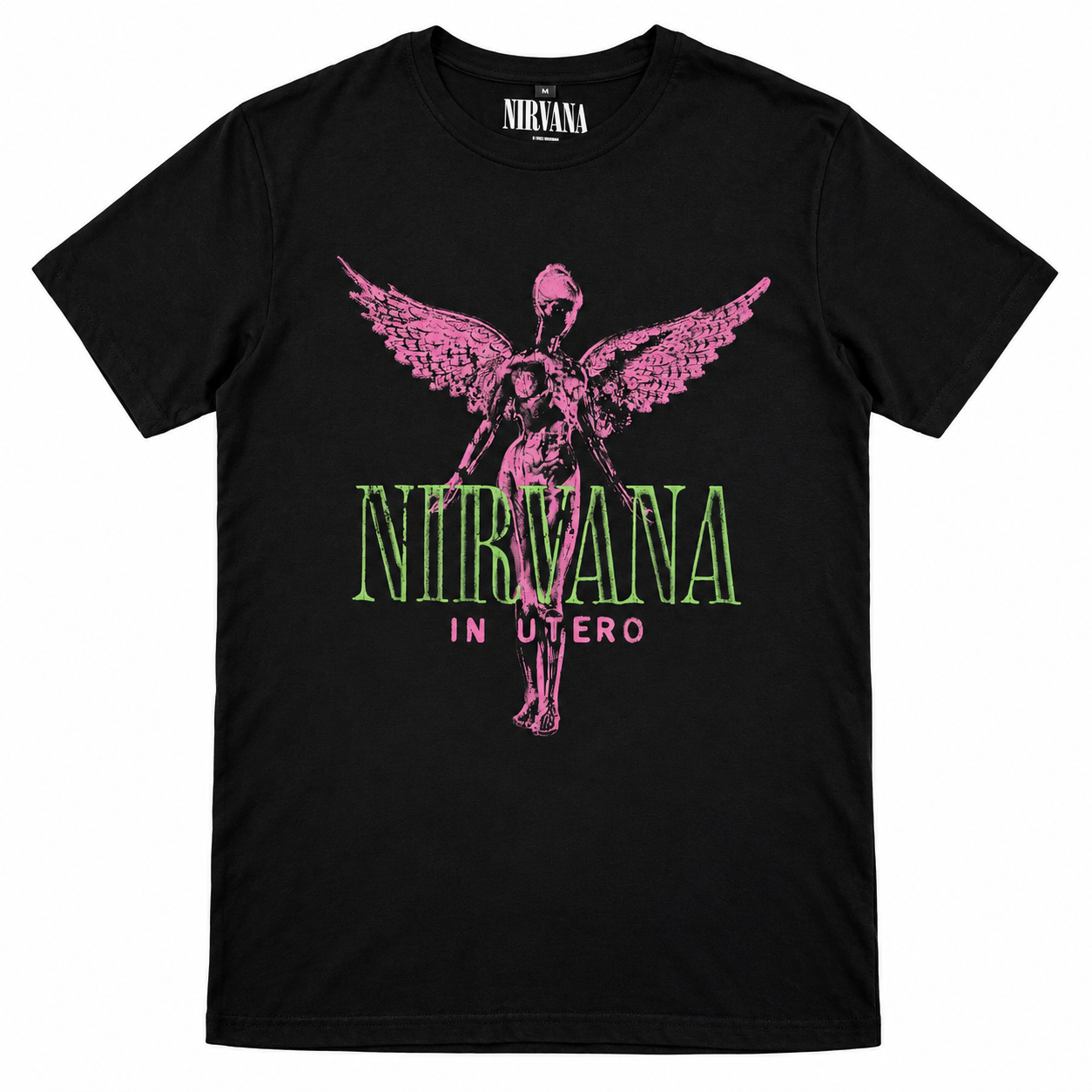 Nirvana In Utero Purple Angel T-shirt zwart