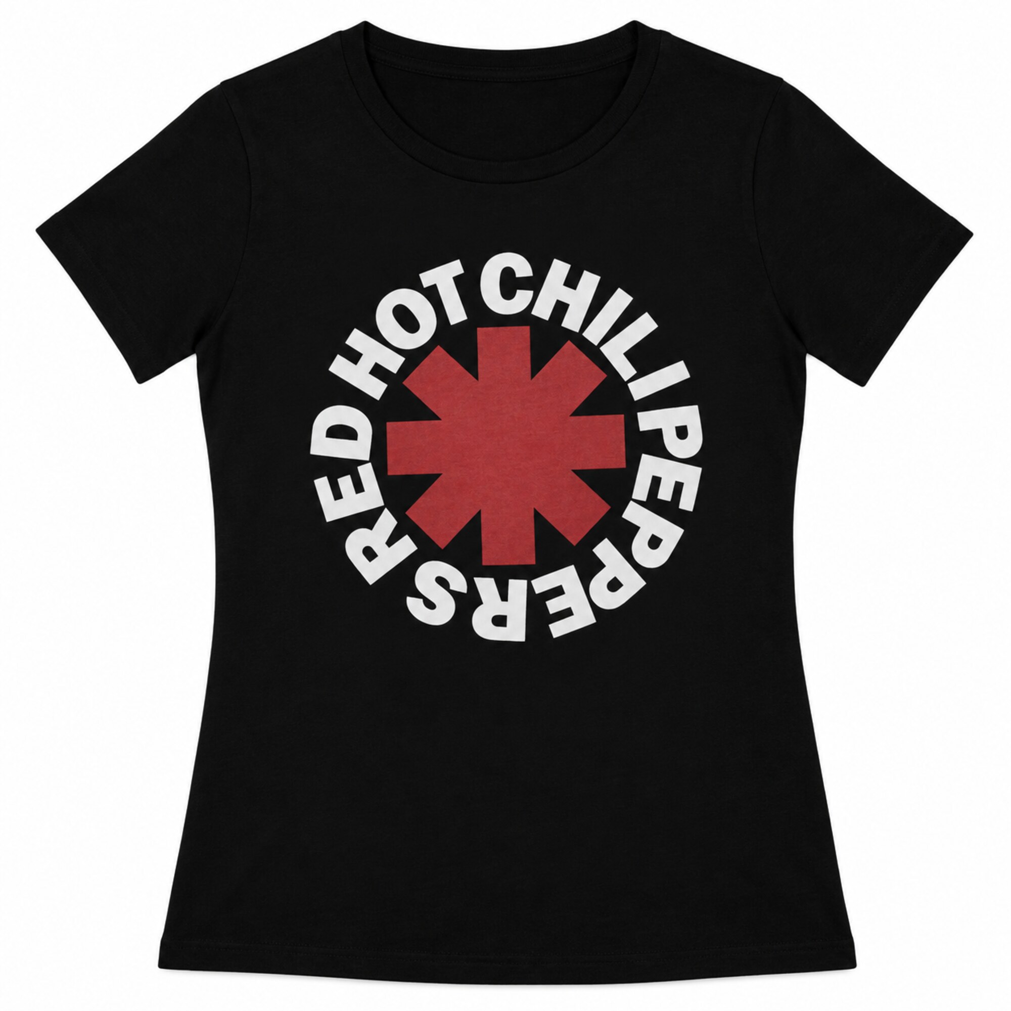Zwart Red Hot Chili Peppers Classic Asterisk dames T-shirt